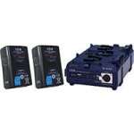 IDX ED-150/2 (ED150/2) 2x ENDURA DUO-150 Batteries, 1x VL-2Plus Simultaneous Charger with an AC Adaptor (60W) IDX ED-150/2 (ED150/2) 2x ENDURA DUO-150 Batteries, 1x VL-2Plus Simultaneous Charger with an AC Adaptor (60W)